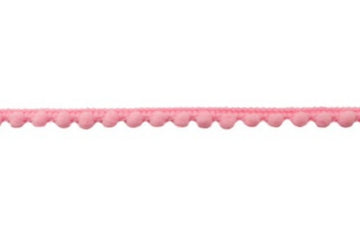 Bommelborte mini (7 mm), rosa, 0,5 m